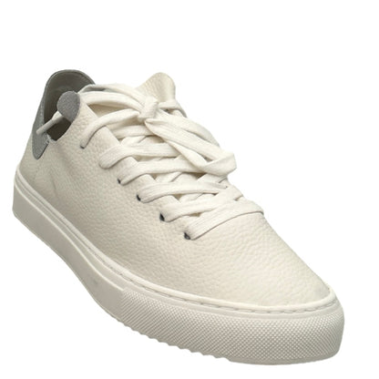 PADMAA Lace Up Low-Top White/Silver Size 5 Sporty Style Women's Sneakers