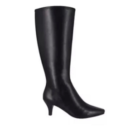 NAMORA Tall Heeled Black Boots Women's Shoes Size 6.5