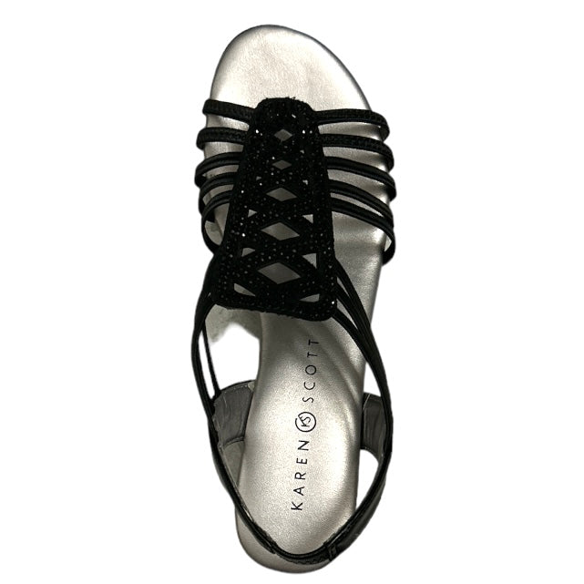ELLYA Slingback Sandals Black Size 6.5 Women's Shoes