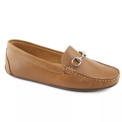 SARASOTA Loafers Women's Shoes Flats Tan Napa Size 5