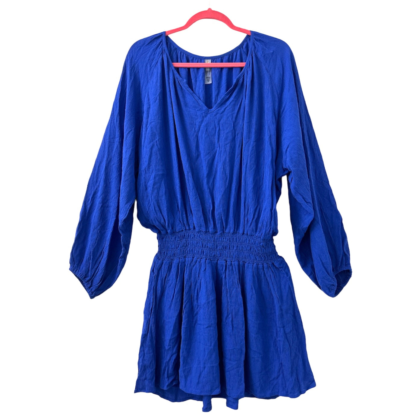 MAUI Dress Blue Long Sleeve Size M Women's Cover Up