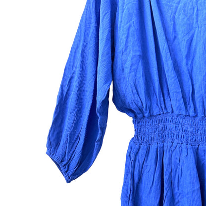 MAUI Dress Blue Long Sleeve Size M Women's Cover Up