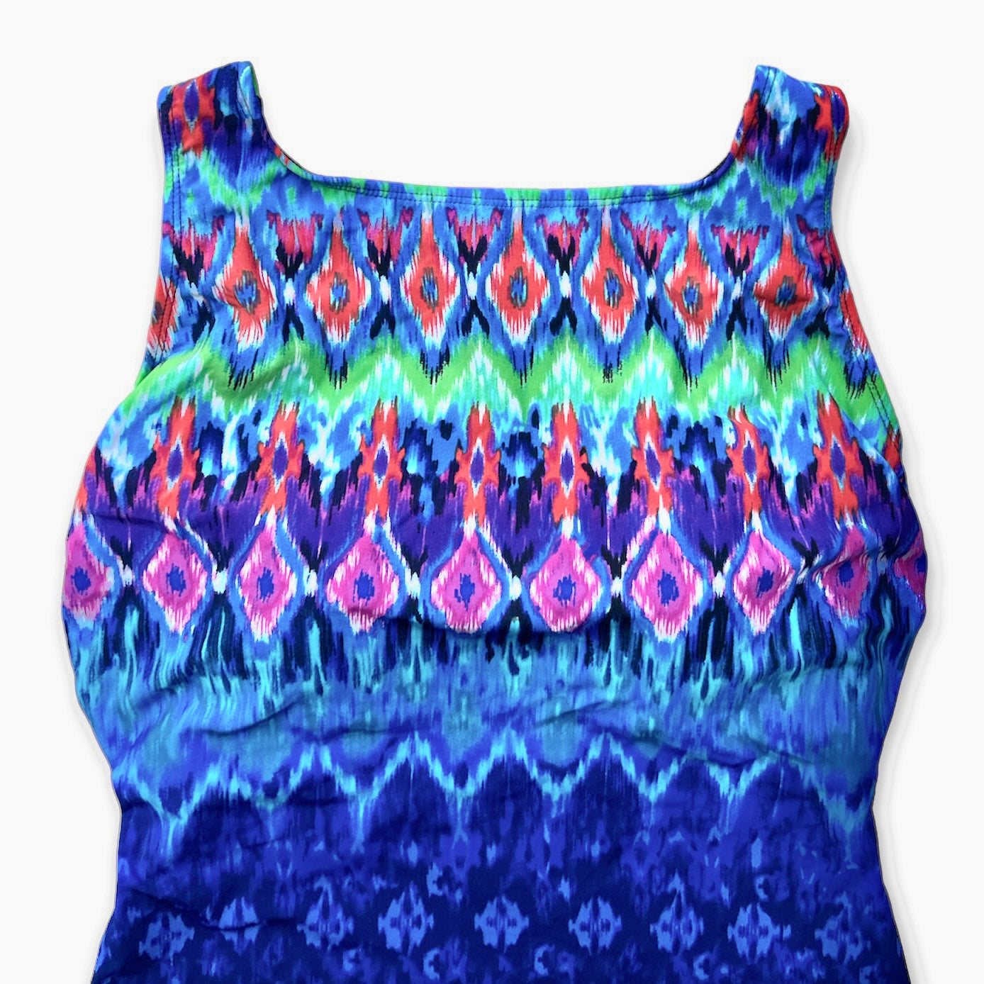 Blue/Pink/Green/Multicolor One-Piece Square Neck Women's Swimwear