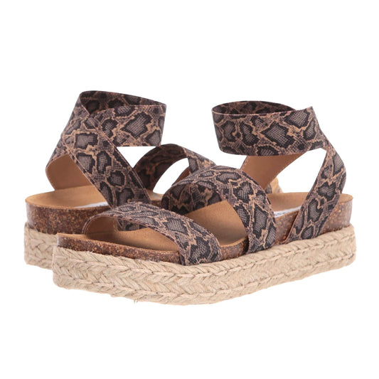 KIMMIE Espadrille Heeled Flatform Sandals