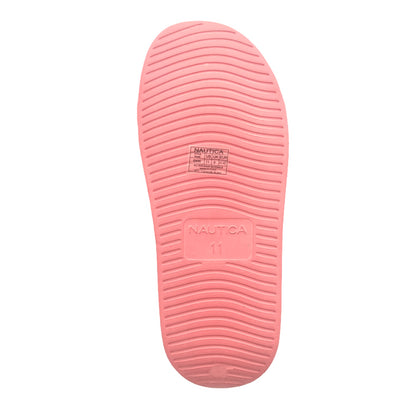 EKIN Pink Slip On Round Toe Flip Flop Women's Flats Sandals