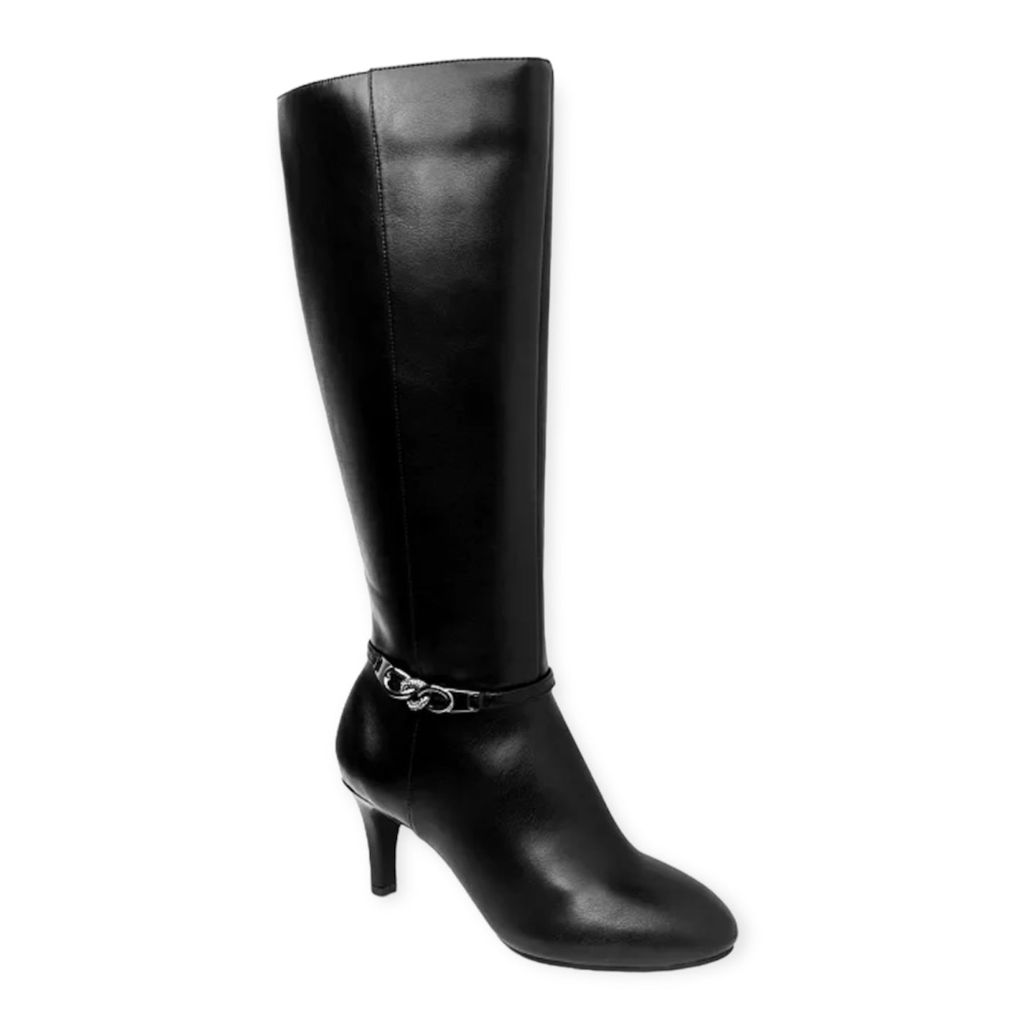 HANNA Almond Toe Cone Heels Zip Up Women's Dress Boots