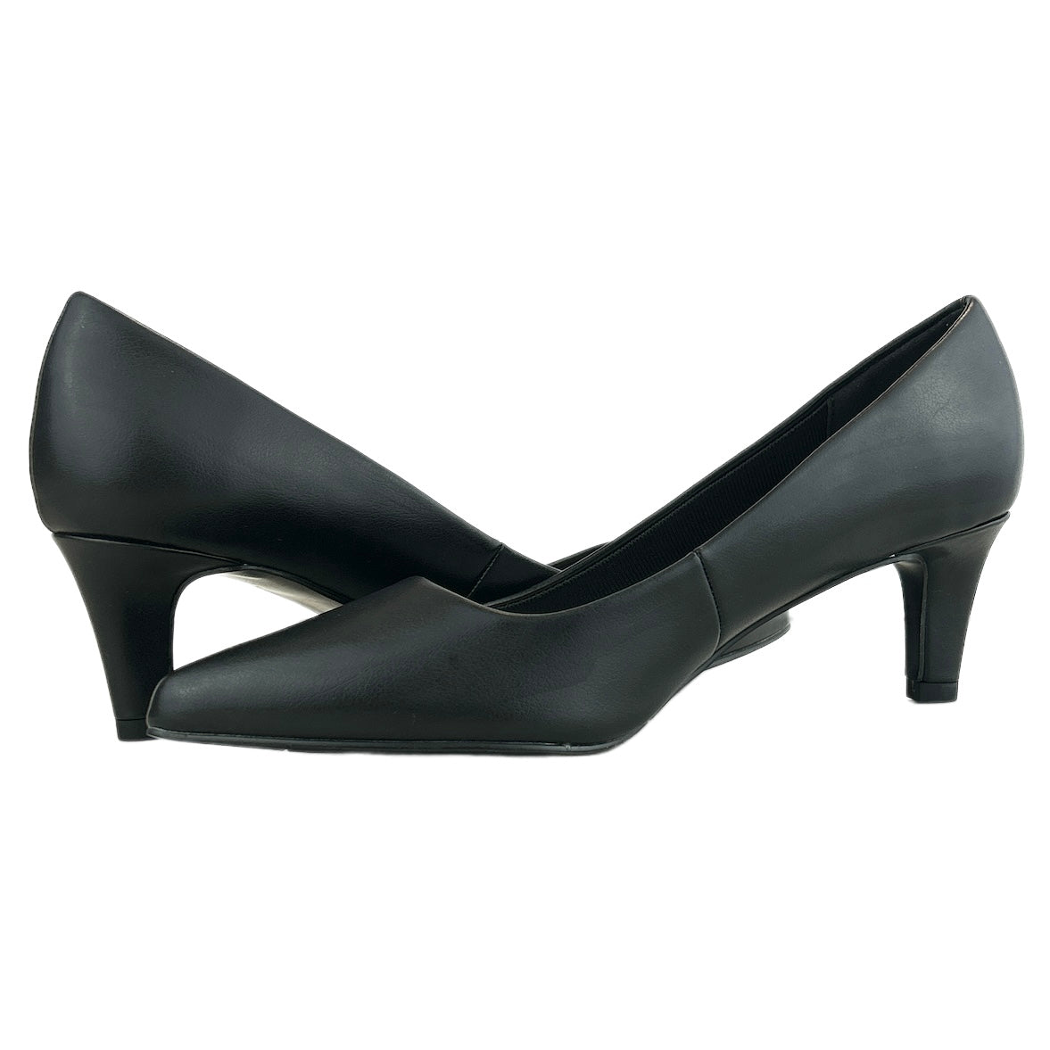 POINTE Black Pointed Toe Slip On Size 6.5 Women's Pumps Shoes