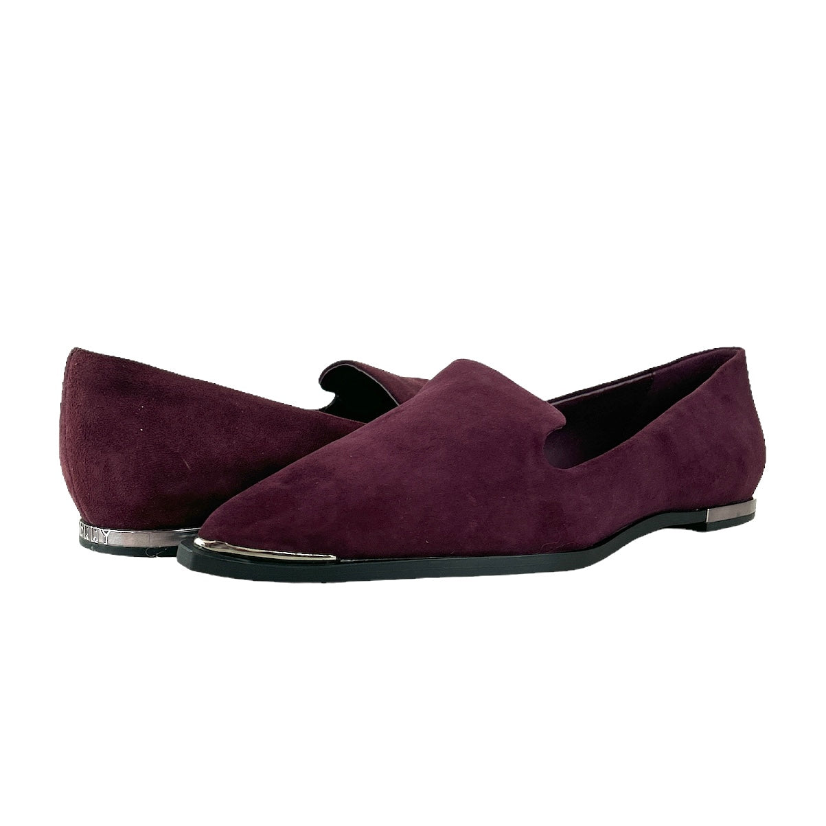 LONA Wine Red Comfort Slip-on Pointed Toe Flats Size 6 M Women's Loafers