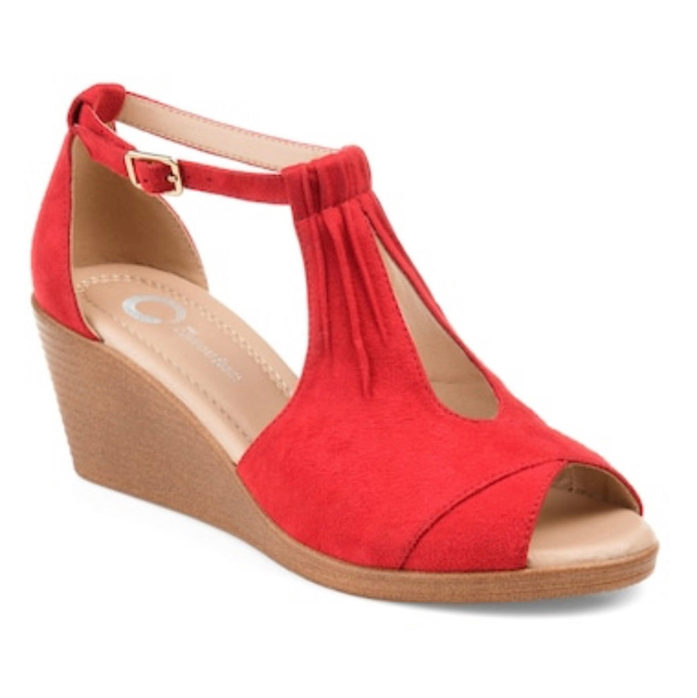 KEDZIE Women's Wedge Sandals Red