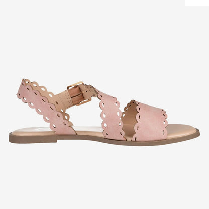 AUBRINN Slip On Open Toe Flats Size 10 Women's Sandals