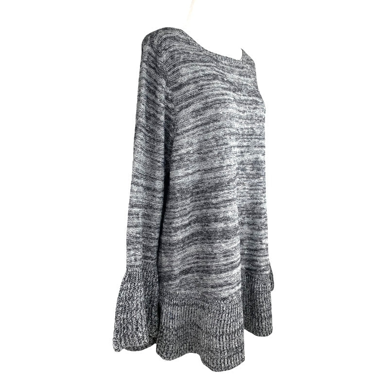 Long Sleeve Gray Bateau Neck Plus Size 3X Women's Sweaters