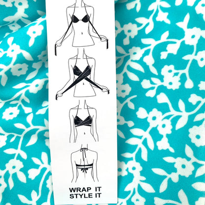 Bikini Top Wrap Bra Halter Strap Women's Swimwear