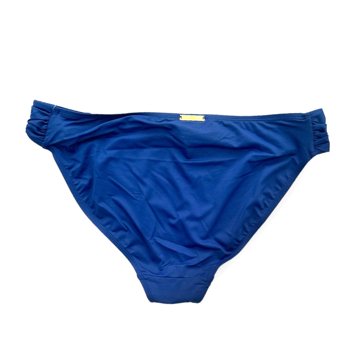 Blue Bikini Bottom Hipster Shirred Side Size 12 Women's Swimwear