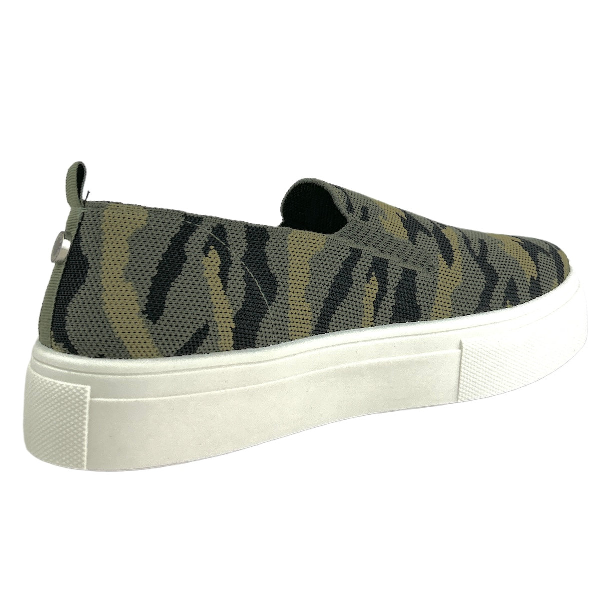 MAYGEE Comfort Camoflage Size 7.5 Platform Slip On Women's Sneakers