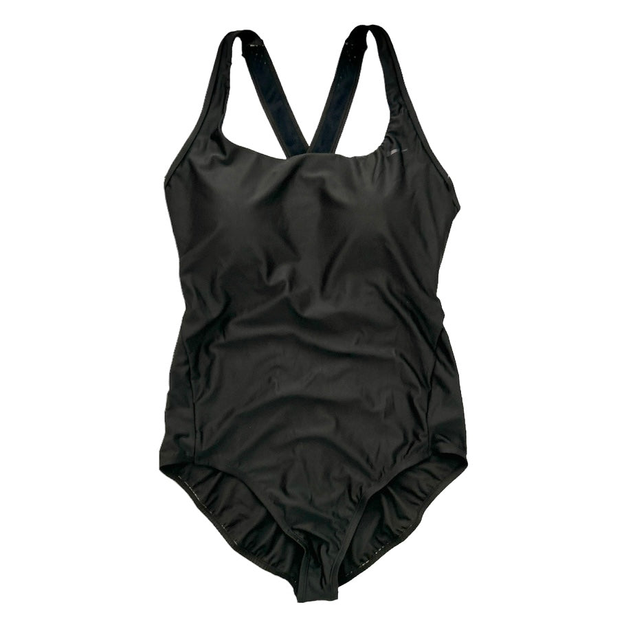 NESSA150 Hydralock Black One-Piece Swimsuit Square Neck Women's Swimwear