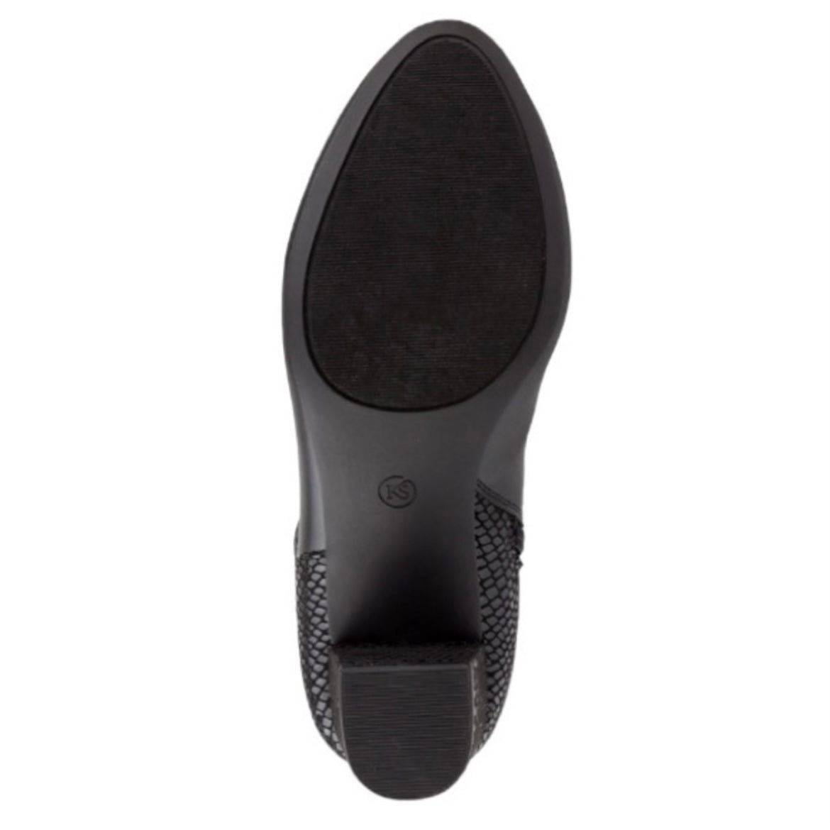 ISABELL Black Almond Toe Block Heels Zip Up Size 6.5 M Women's Boots