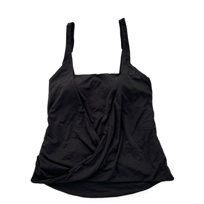 Black Tankini 2-pieces Set Top/Bottom Size 22W Women's Swimwear
