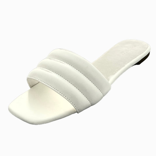 KICK Women's Cushion Band Slide Sandals Flats