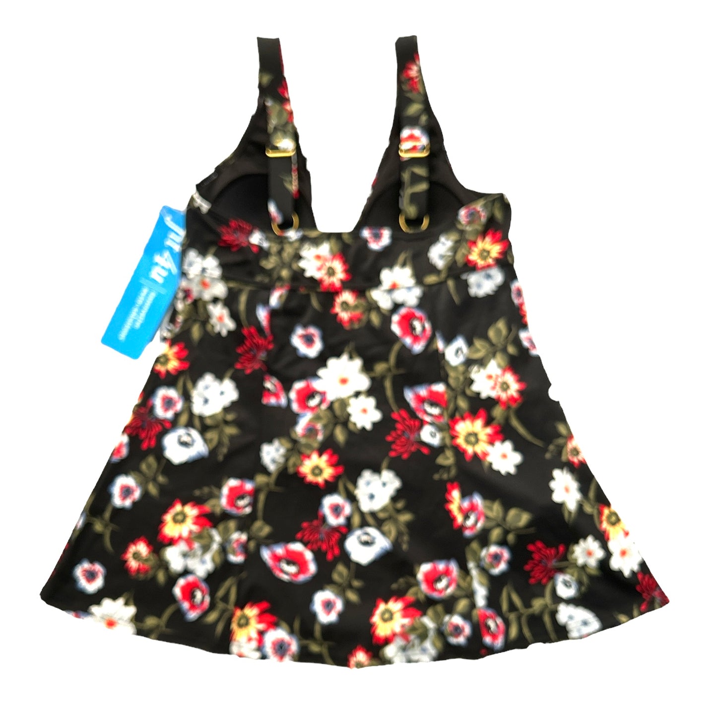 Thighs Black/Floral Print One Piece Women's Dress Swimwear