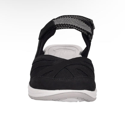 ESPLASH Black Comfort Flats Round Toe Size 11 M Women's Hiking Sandals