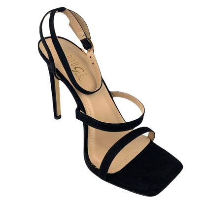 Women's Hight Heel Square Toe Strappy Dress Shoes