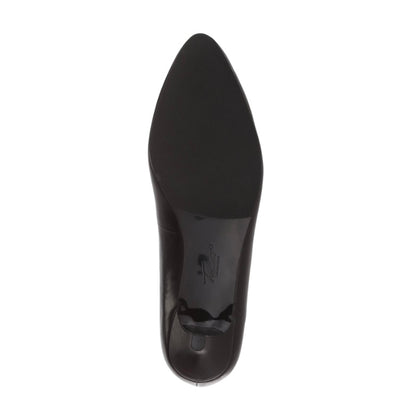 KIERA Leather Black Size 6.5 W Pointed Toe Slip On Women's Pumps