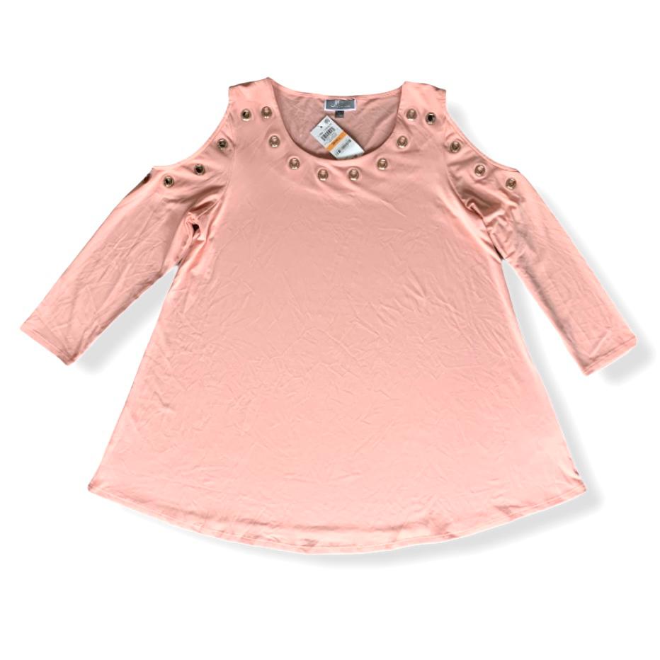 Cold Shoulder Blouse 3/4 Sleeve Top Size S Women's Sweater--_ - Fannetti Boutique