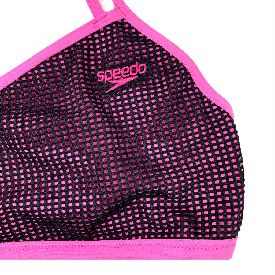 Blush Pink/Black Bikini Top Size XL Women's Swimwear