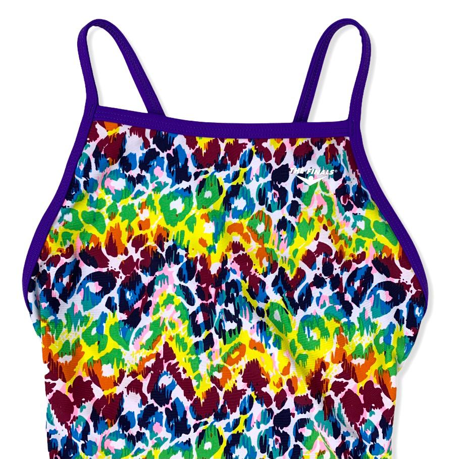 Swim One-Piece Animal Print Multicolor Size 30(XXS) Girls Women's Swimwear