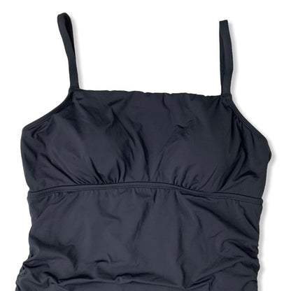 Tummy Control One-Piece Black Swimsuit Size 8 Women's Swimwear