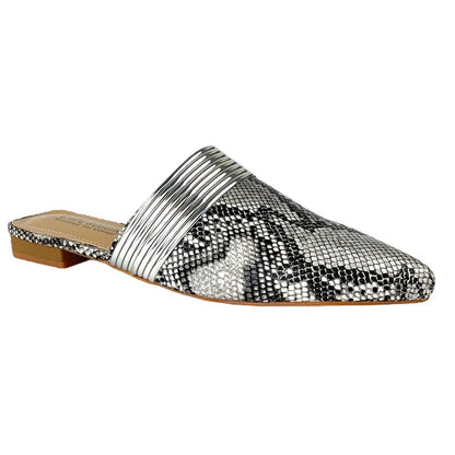 BOMIE Cuffed Pointed Toe Flats Women's Mules