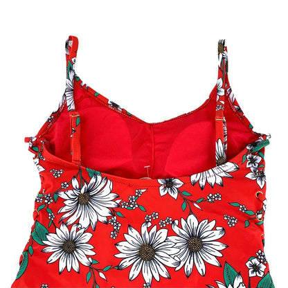 Floral Print Soft Cups One Piece Size S Swimsuit Women's Swimwear