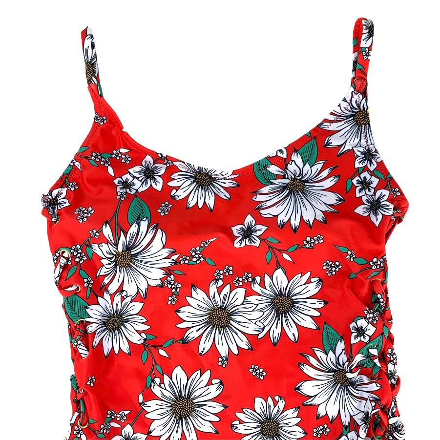 Floral Print Soft Cups One Piece Size S Swimsuit Women's Swimwear