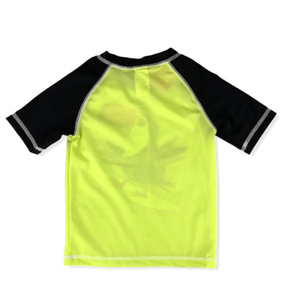 Black/Limeade Tucan Rash Guard UPF 50 Sun Protection Size 2T Boys Swimwear