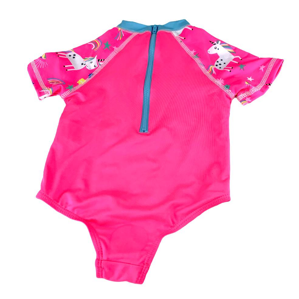 Baby Girl Swimwear Unicorn One-Piece Rashguard Swimsuit