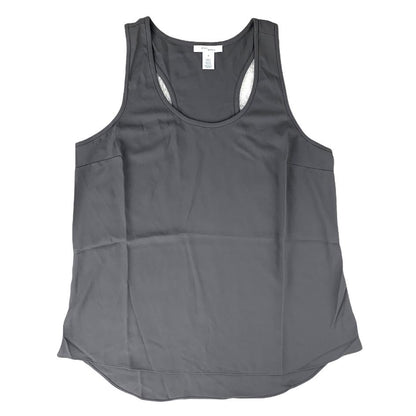 Sleeveless Gray Tank Top Scoop Neck Size 10 Women's Blouses
