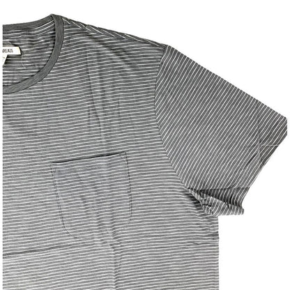 Stripe Gray/White Short Sleeve Plus Size XXL Men's T-Shirt