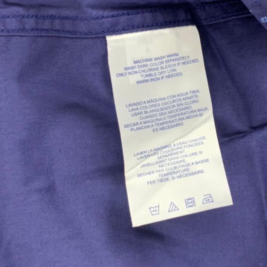 Blue Long Sleeve Classic Fit Button-Down Men's Shirt