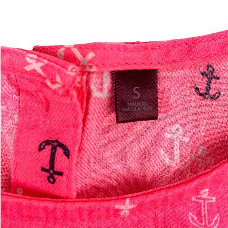 Sleeveless Pink Scoop Neck Size S Women's Tank Top Blouses