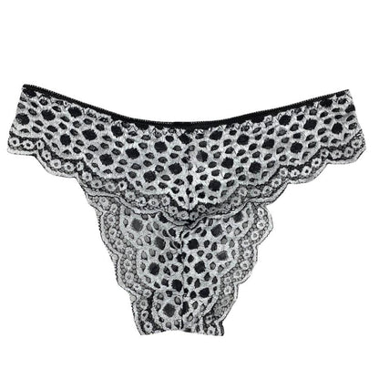 Julexy Lace Set Bra/Pantie Thong/String Black/White Women's Intimates