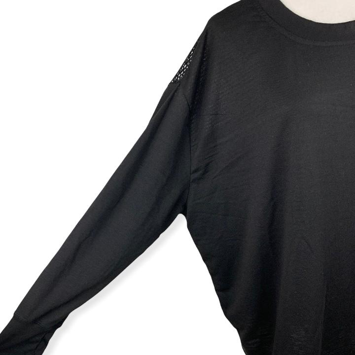 Long Sleeve Black Plus Size 1X Women's Activewear Top