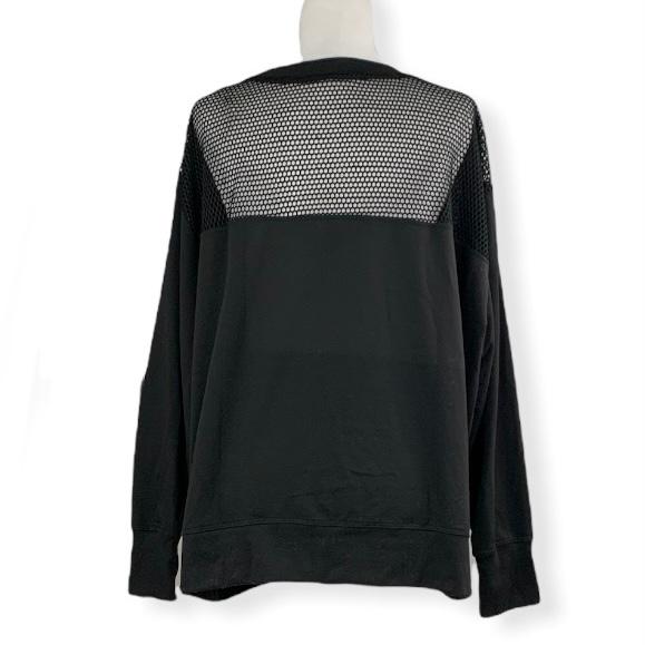 Long Sleeve Black Plus Size 1X Women's Activewear Top