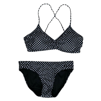 Bikini Black/White 2-pieces Set Top/Bottom Size S Women's Swimwear