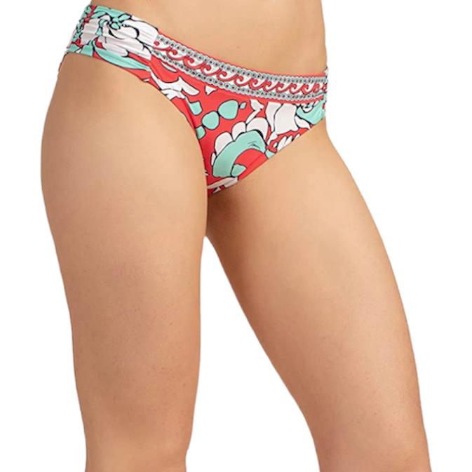 Poppy Orange Moderate coverage Bikini Bottom Size 8 Women's Swimwear