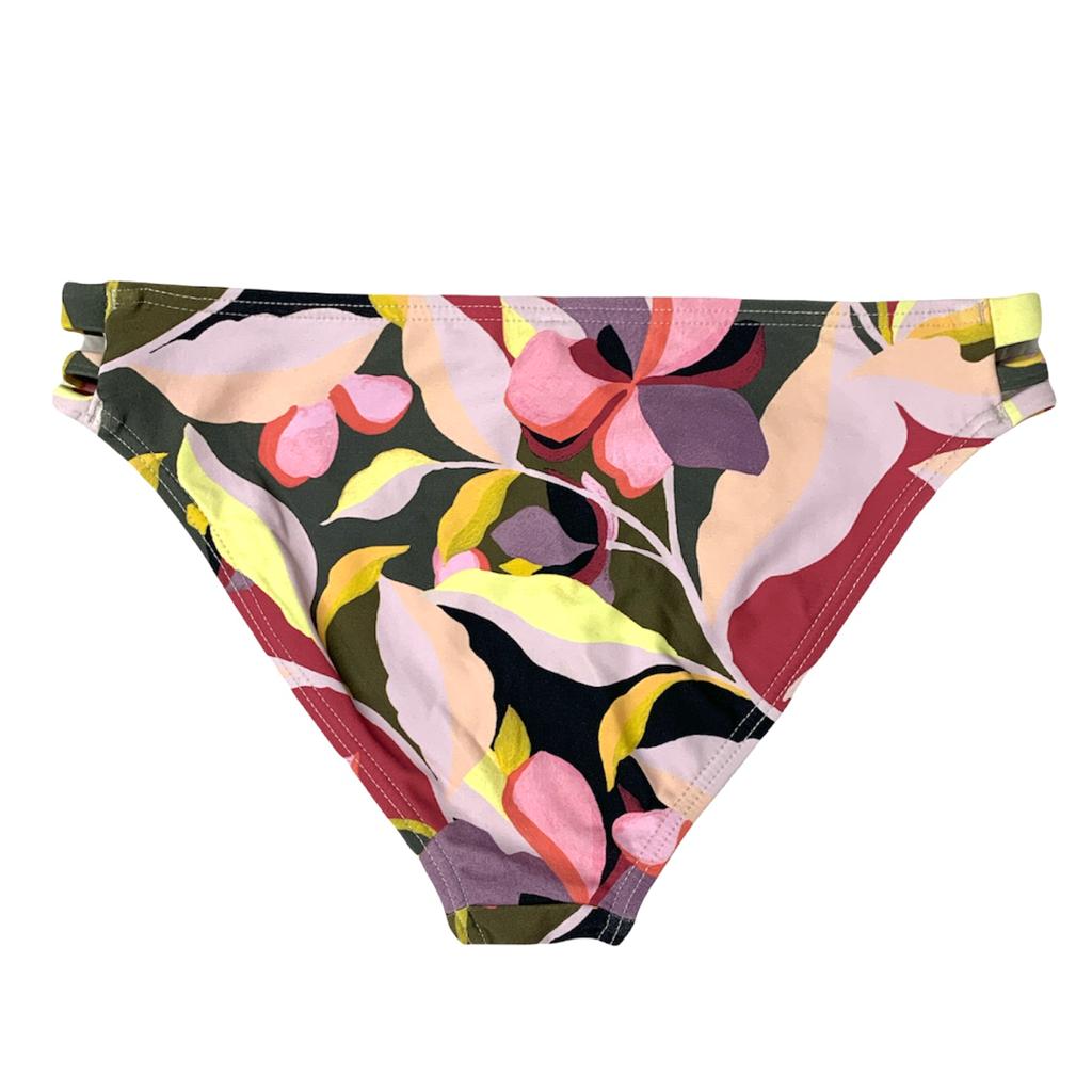 Multicolor/Floral Print Bikini Bottom Size 12 Junior Swimwear